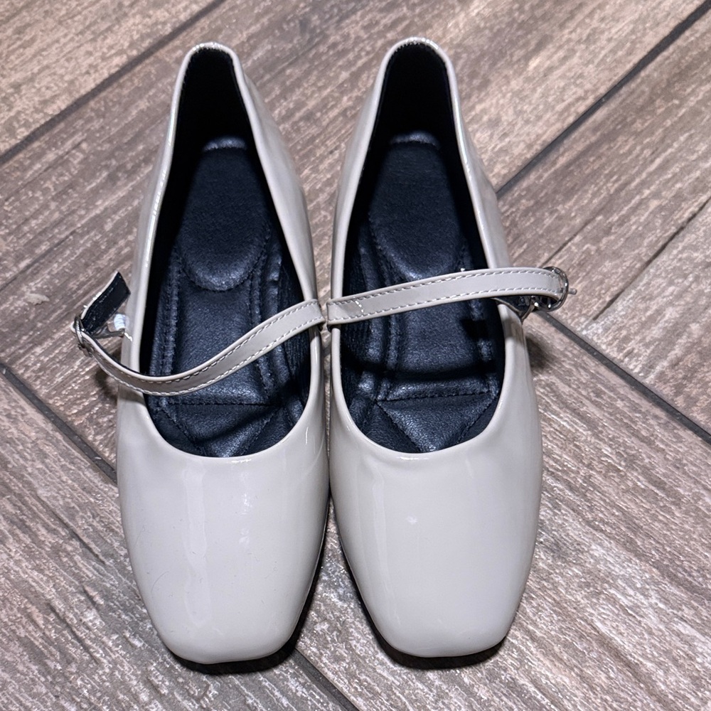 Elegant Cream Mary Jane Flats